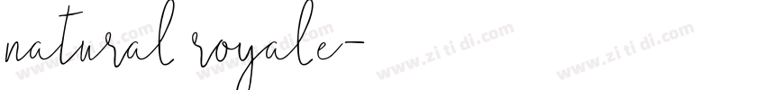 natural royale字体转换